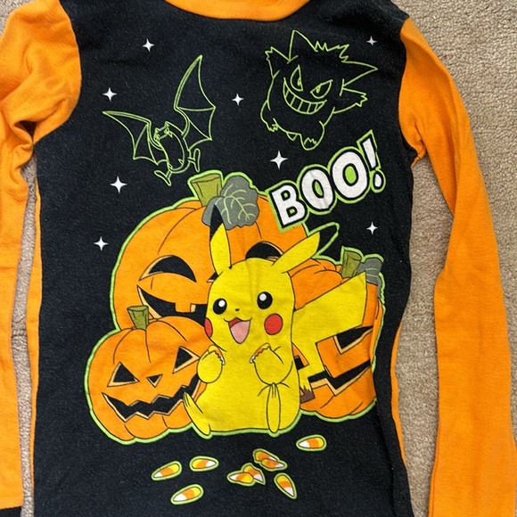 Kids Pokémon pikachu Halloween 100% cotton pajama set size 8 - Picture 4 of 8